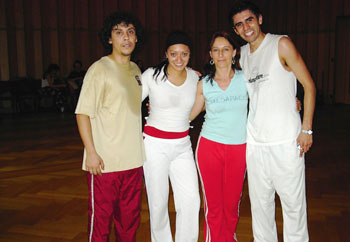 gaby & victor und klaudia & paco, quebradita workshop, salsakongress z&uuml;rich 2004